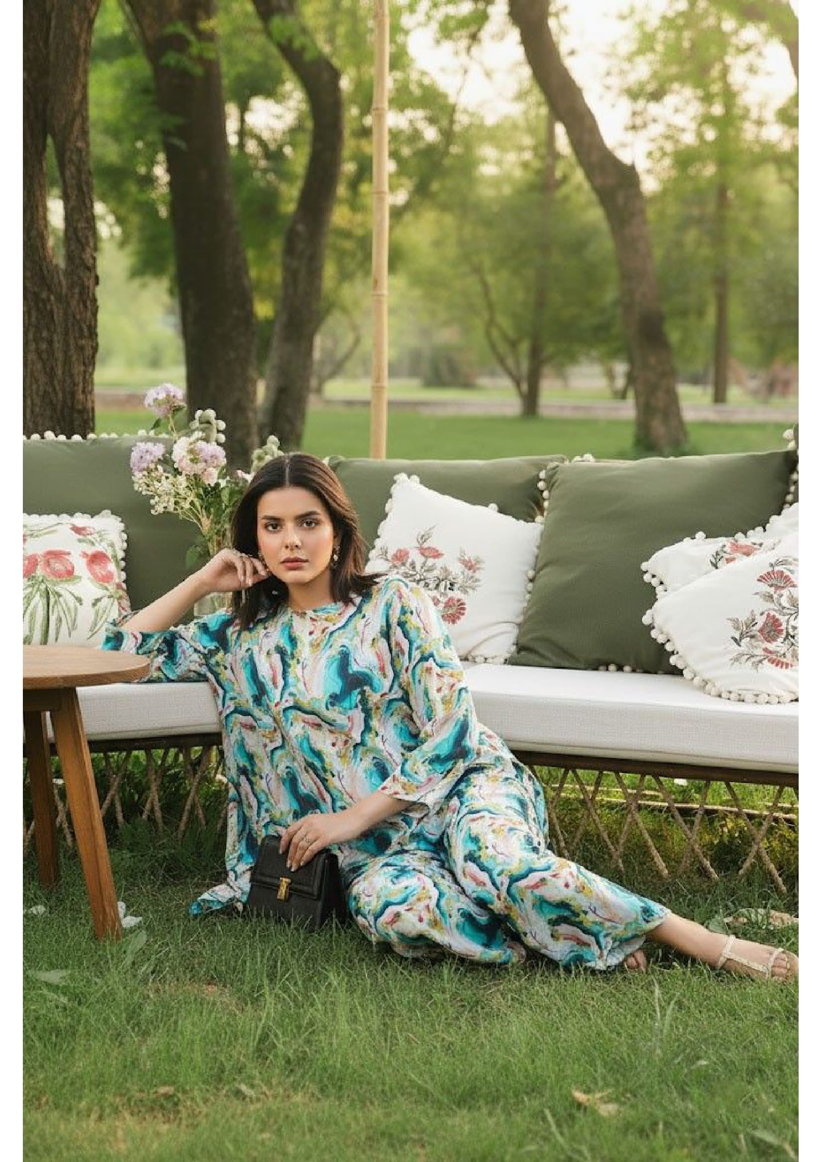 2PC Grid Cambric Cotton RT-GC-12