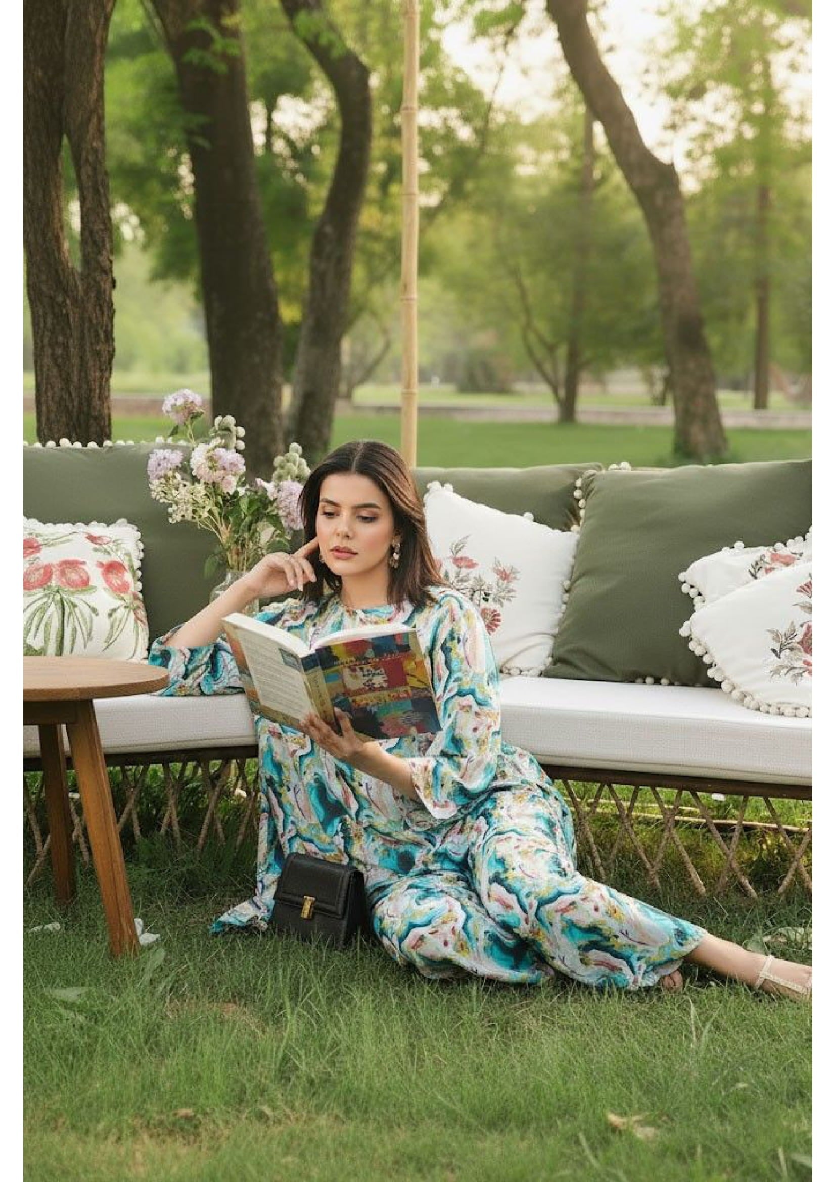 2PC Grid Cambric Cotton RT-GC-12