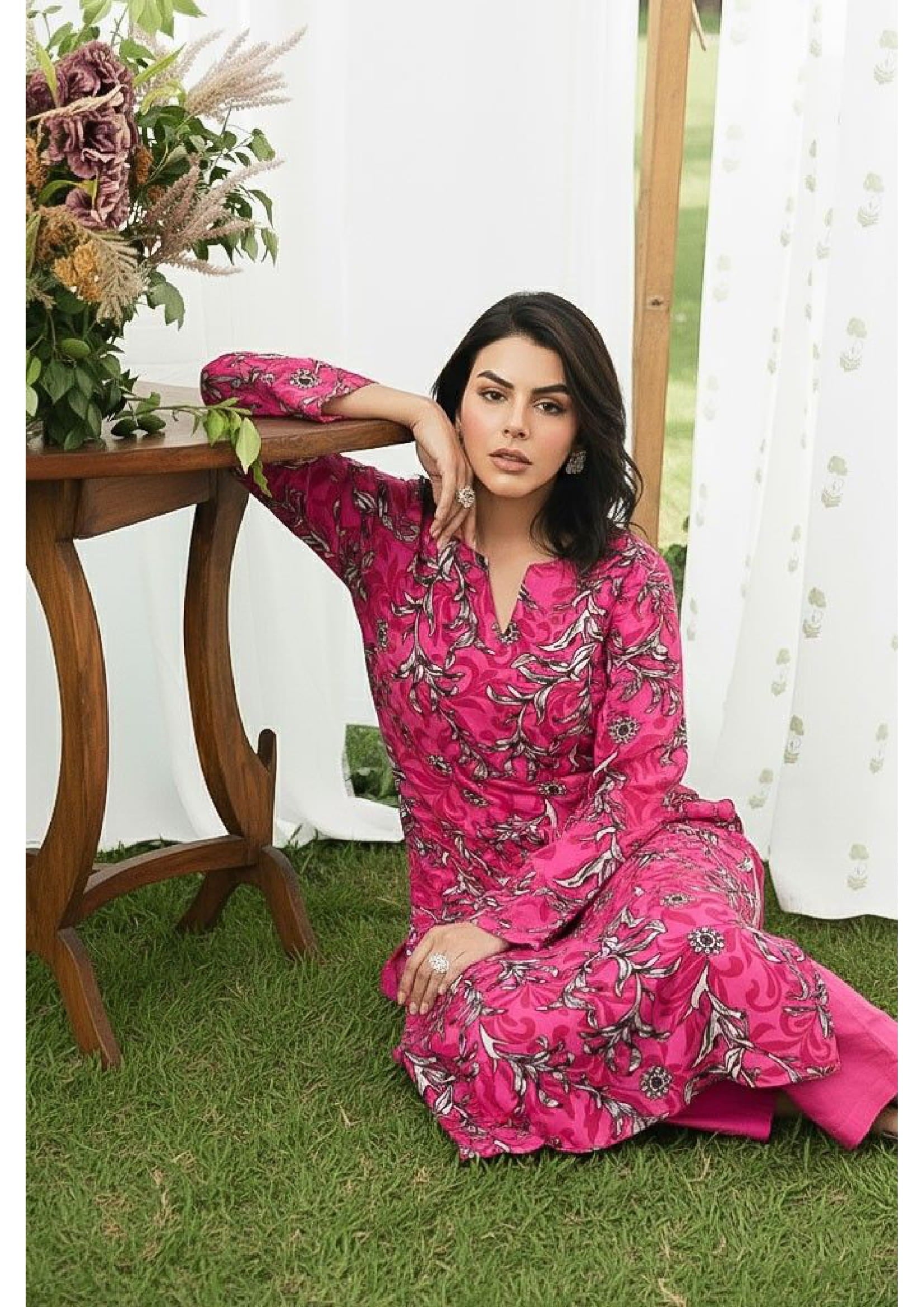 2PC Grid Cambric Cotton RT-GC-17