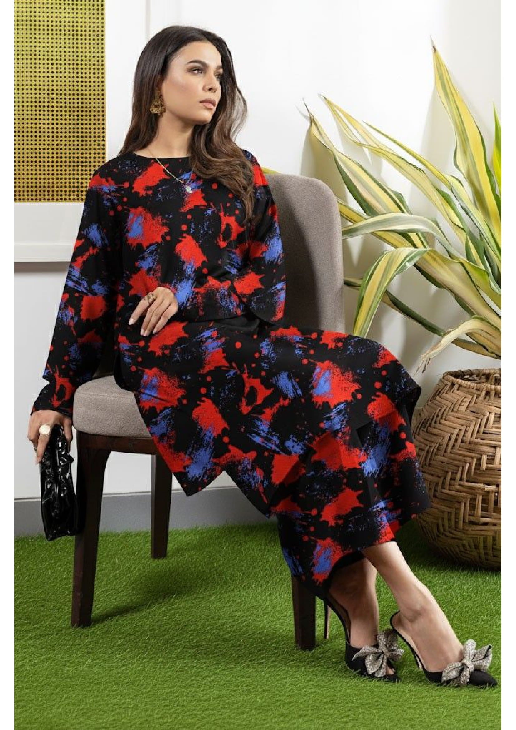 2PC Grid Cambric Cotton RT-GC-18