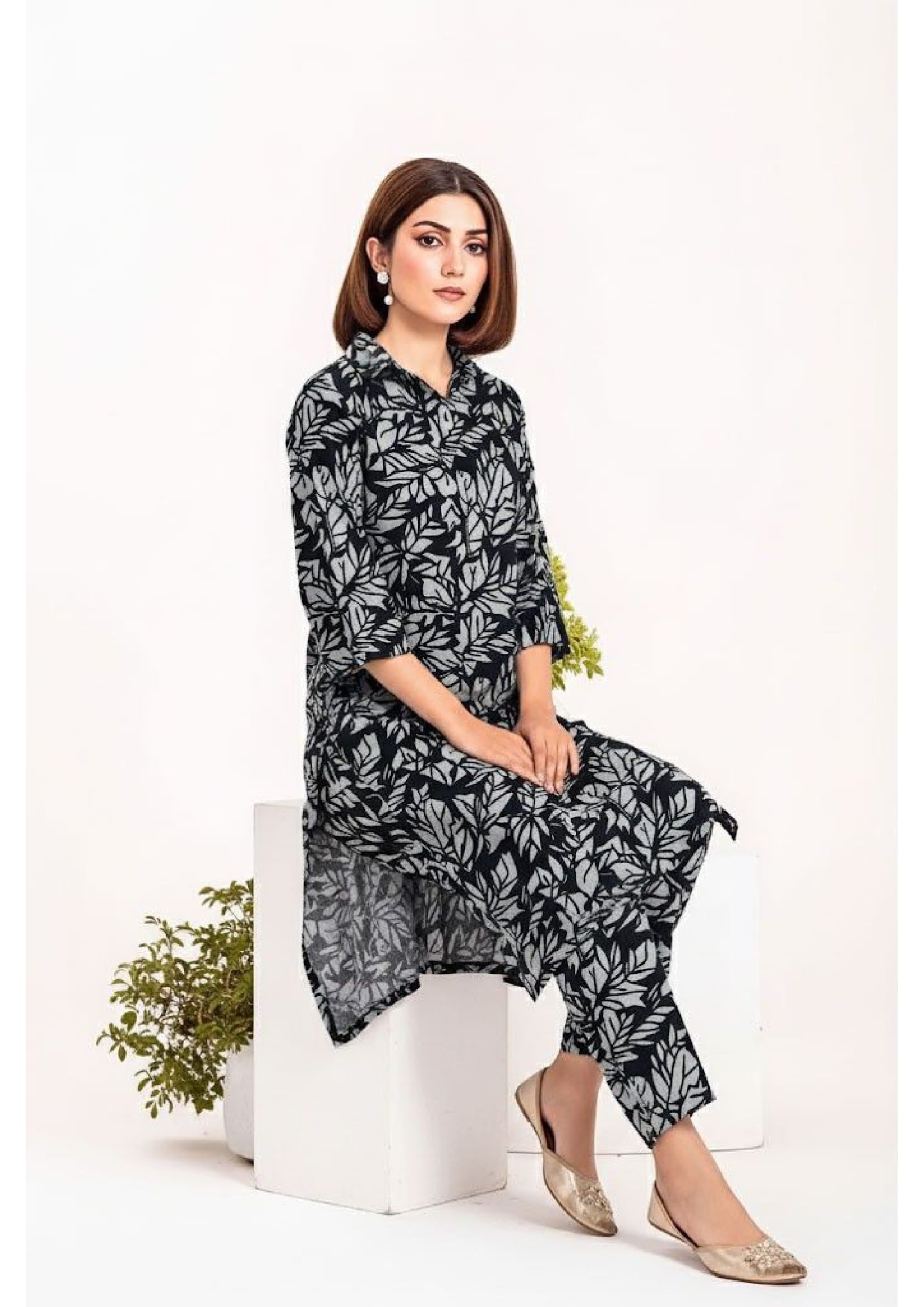 2PC Grid Cambric Cotton RT-GC-22