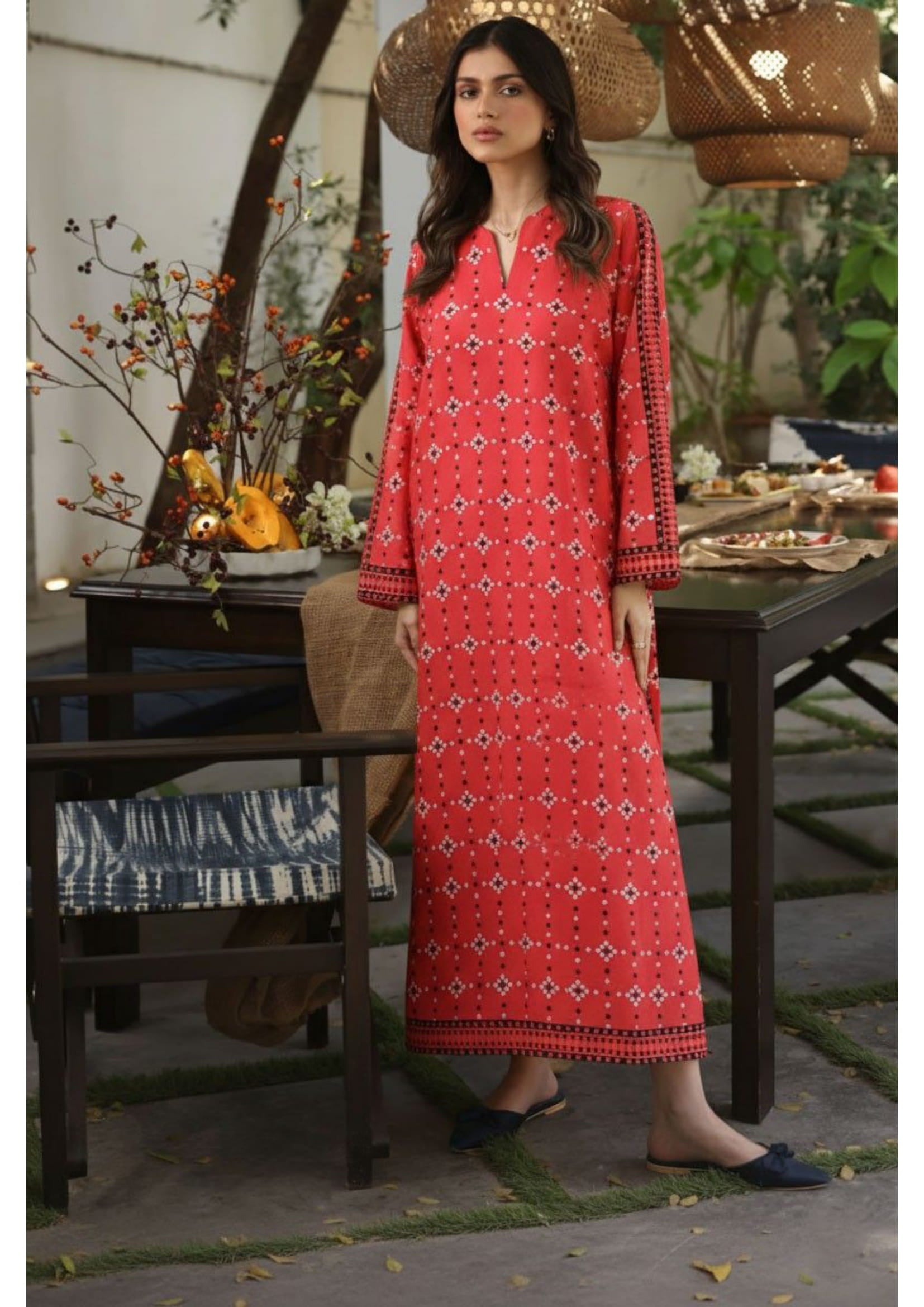 2PC Grid Cambric Cotton RT-GC-24