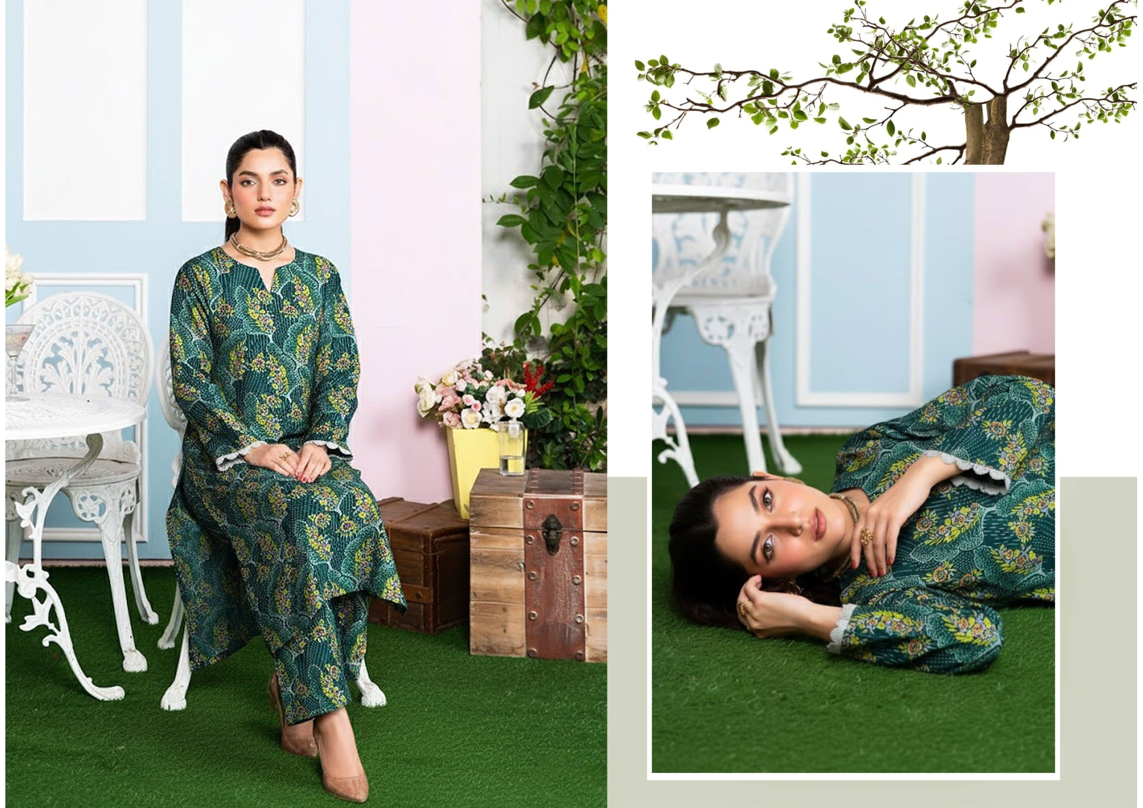 2PC DORIA LAWN  RDL-02