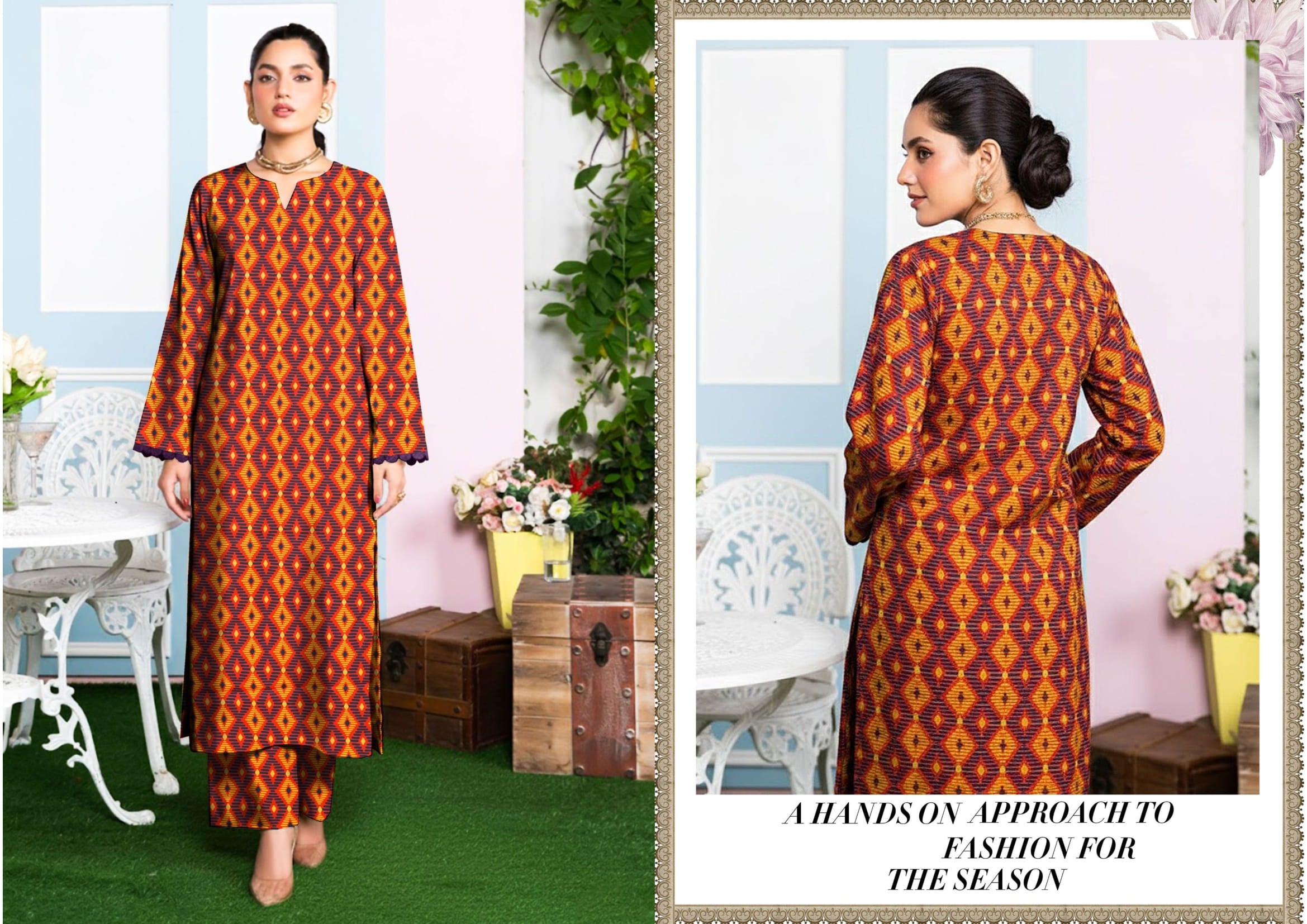 2PC DORIA LAWN  RDL-06