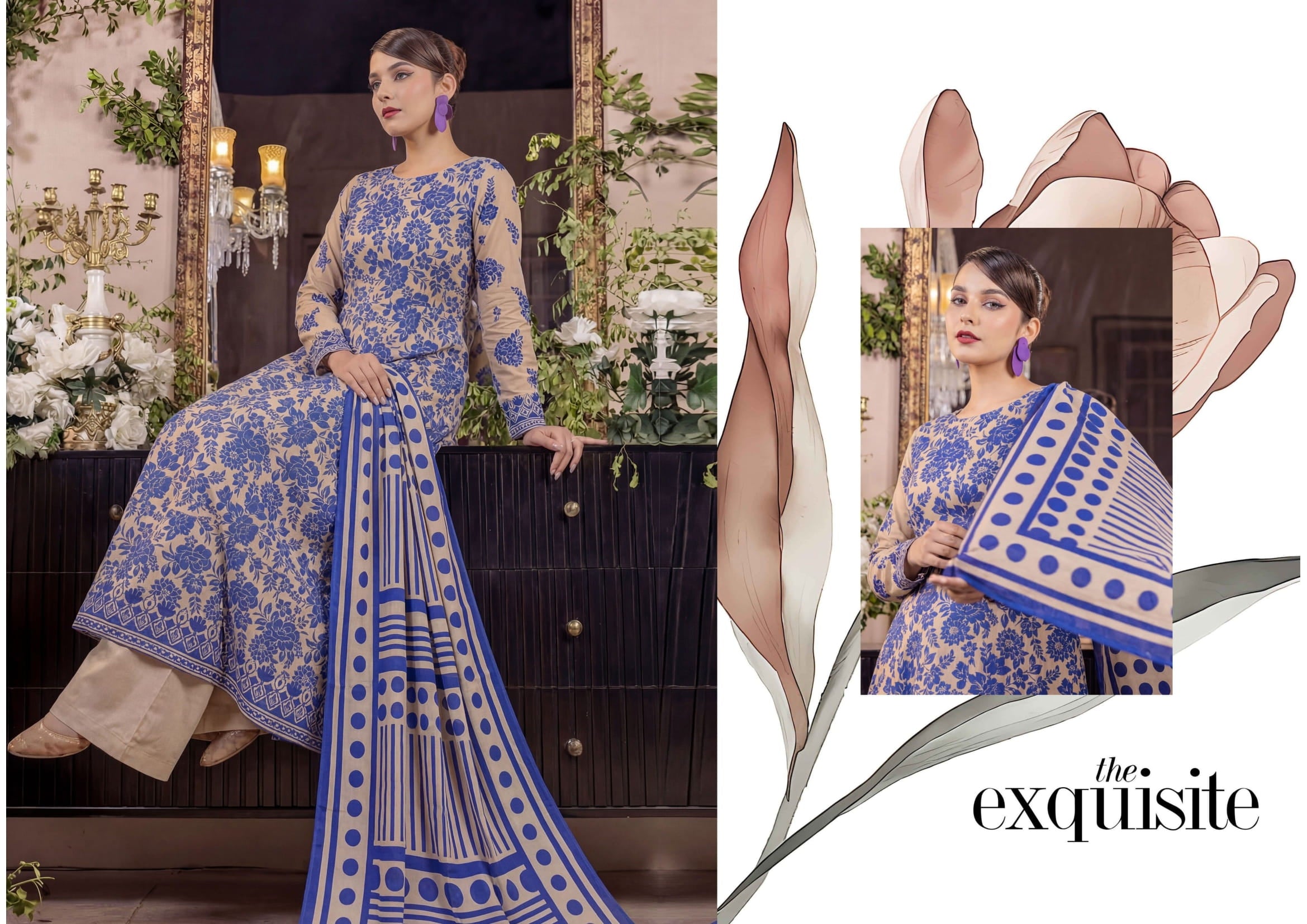 3PC UN-STITCHED LAWN RCL-02