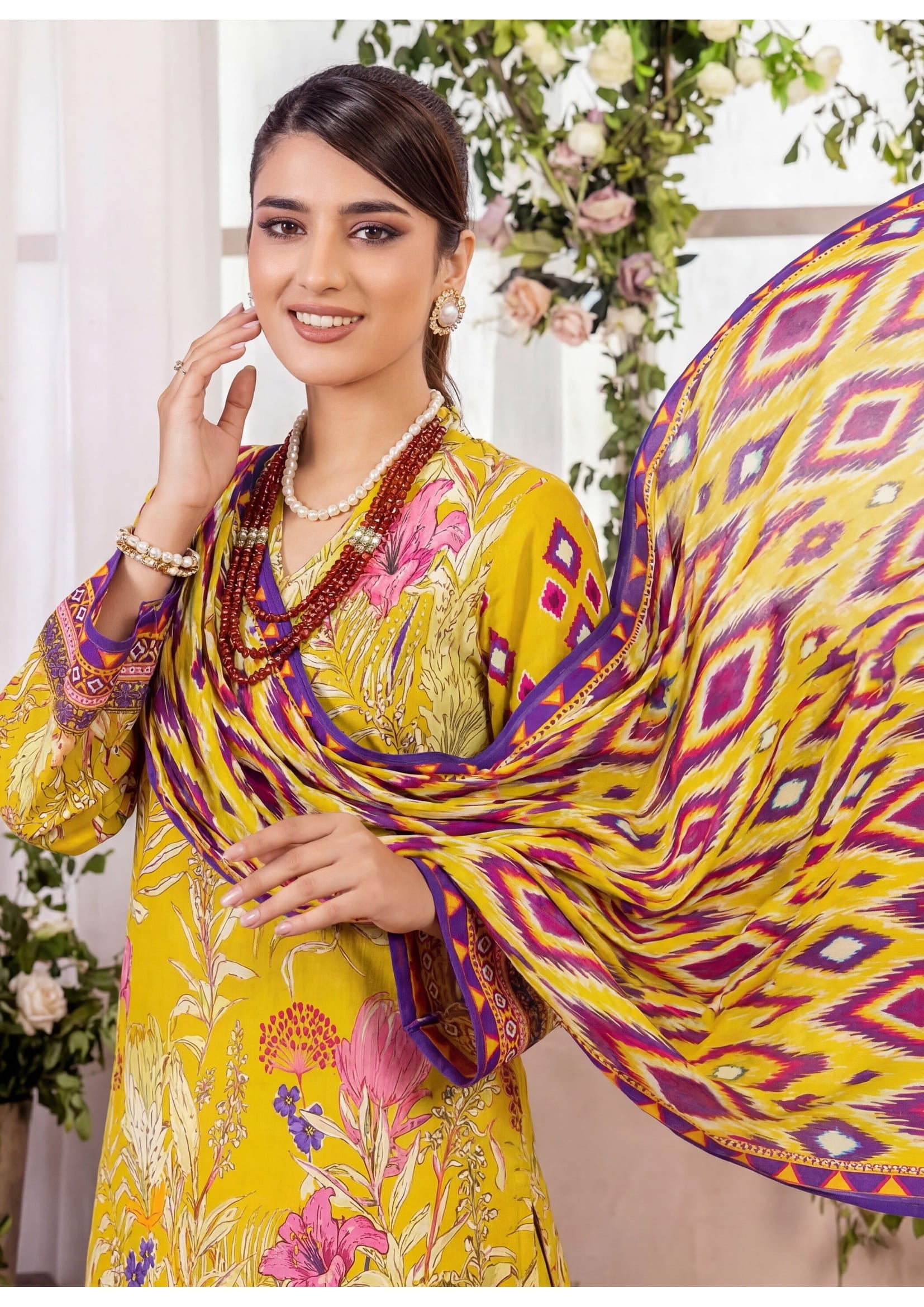 3PC UN-STITCHED LAWN RCL-03