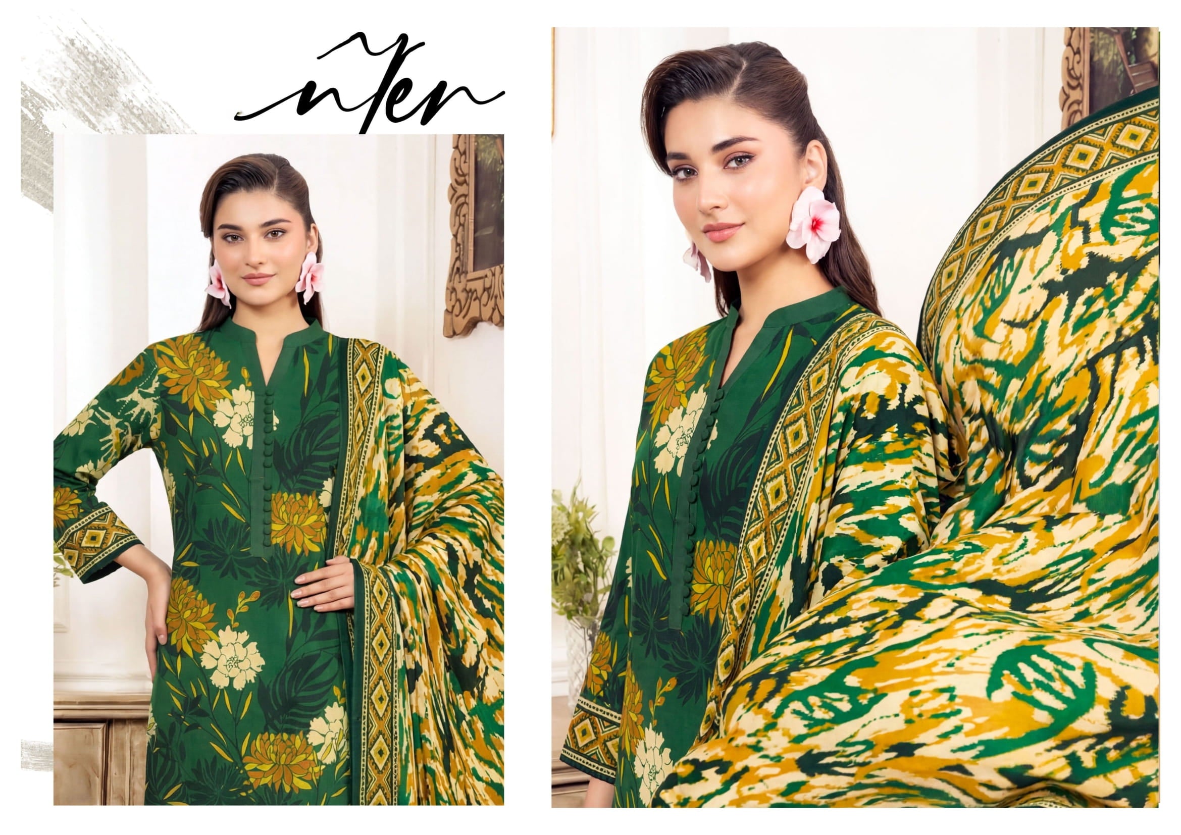 3PC UN-STITCHED LAWN RCL-08