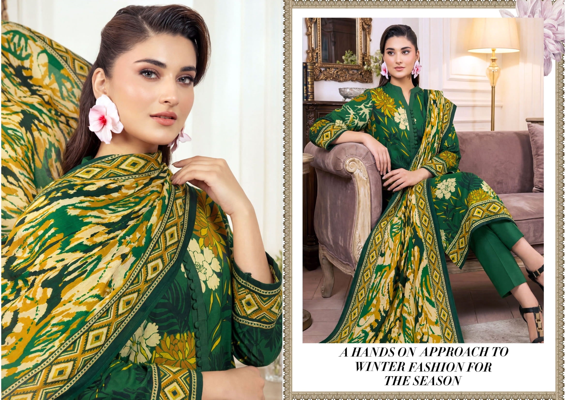 3PC UN-STITCHED LAWN RCL-08