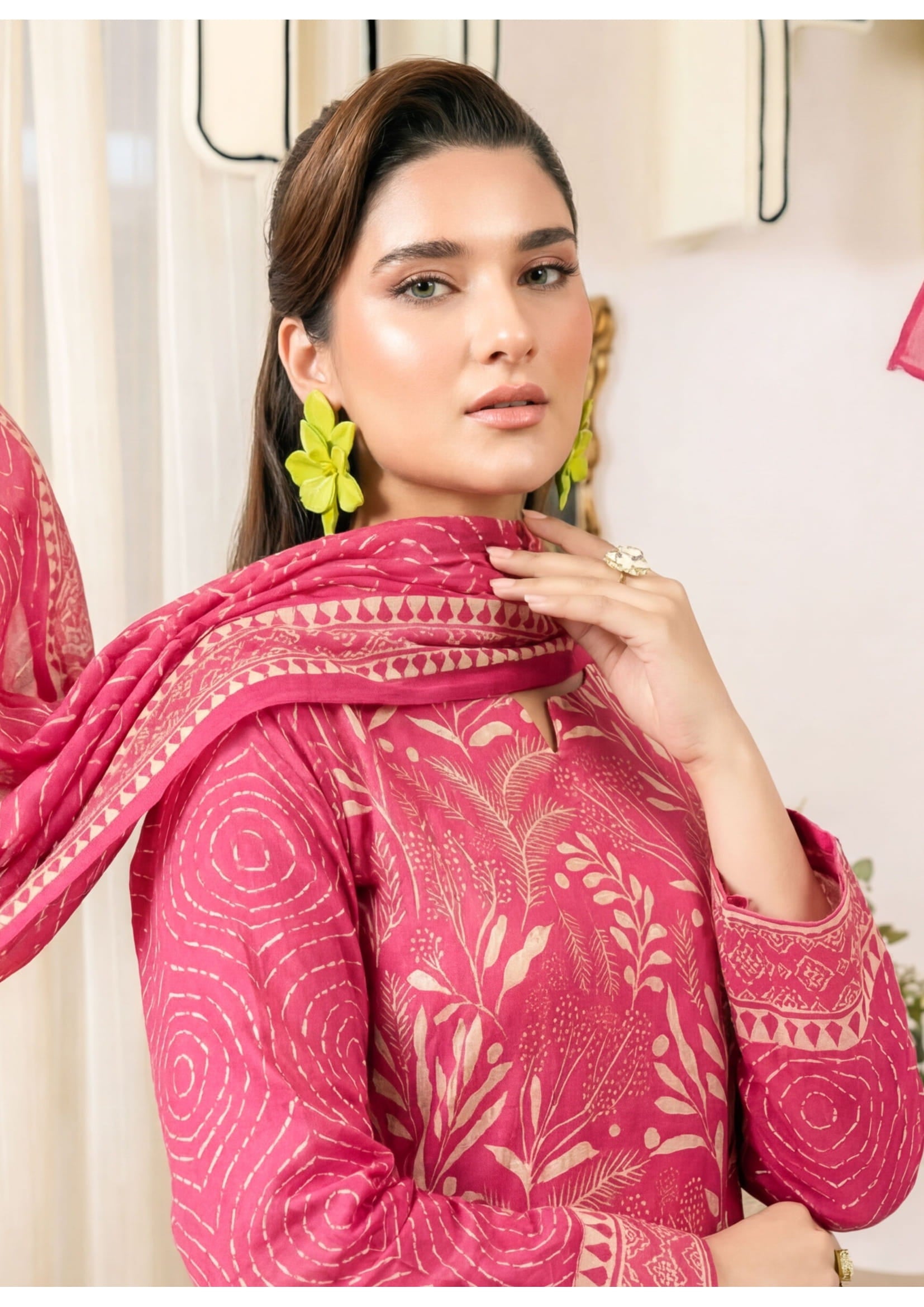 3PC UN-STITCHED LAWN RCL-09