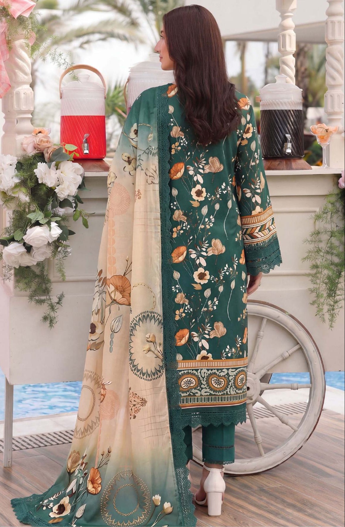 3PC UN-STITCHED LAWN RCL-74