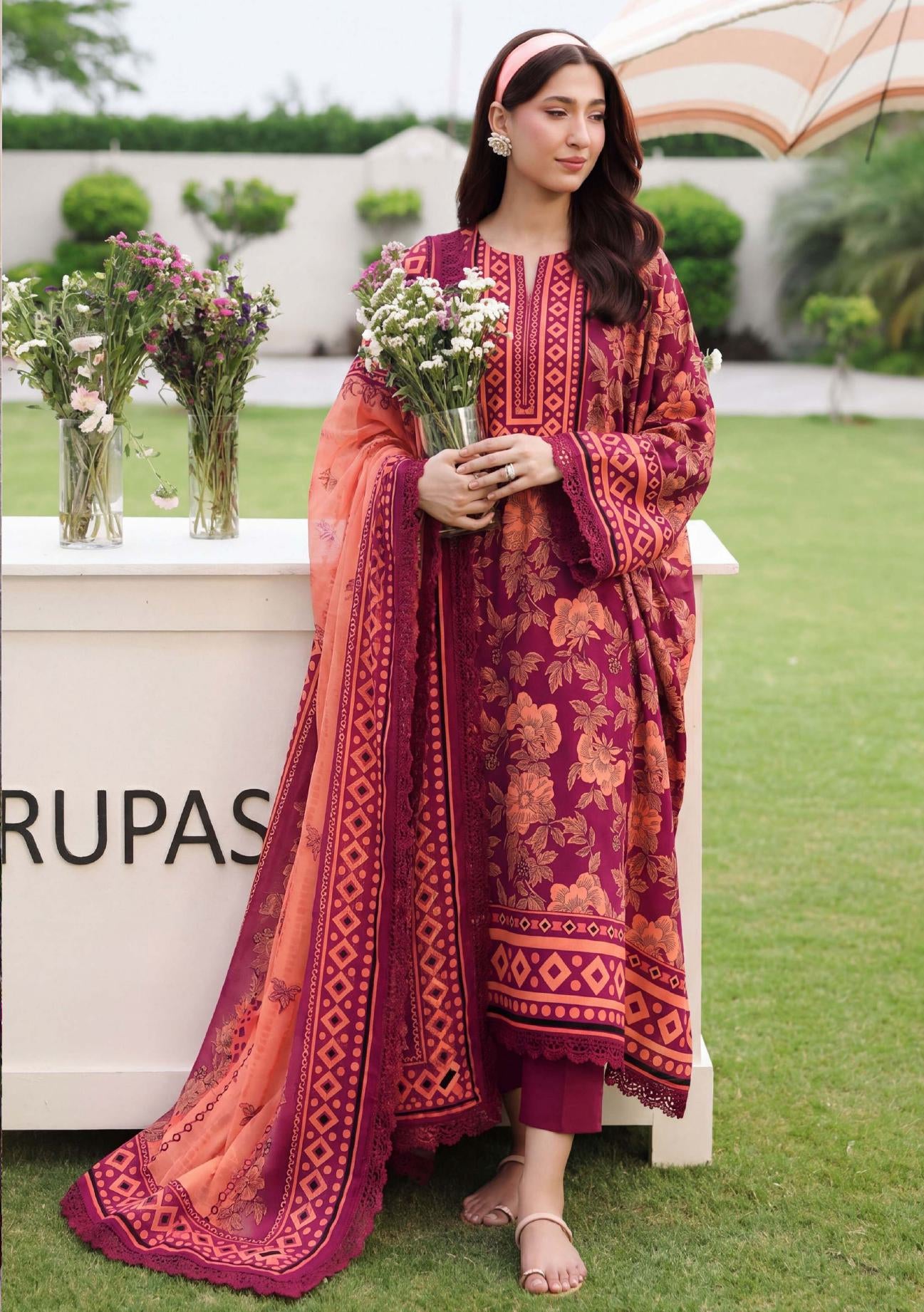 3PC UN-STITCHED LAWN RCL-70