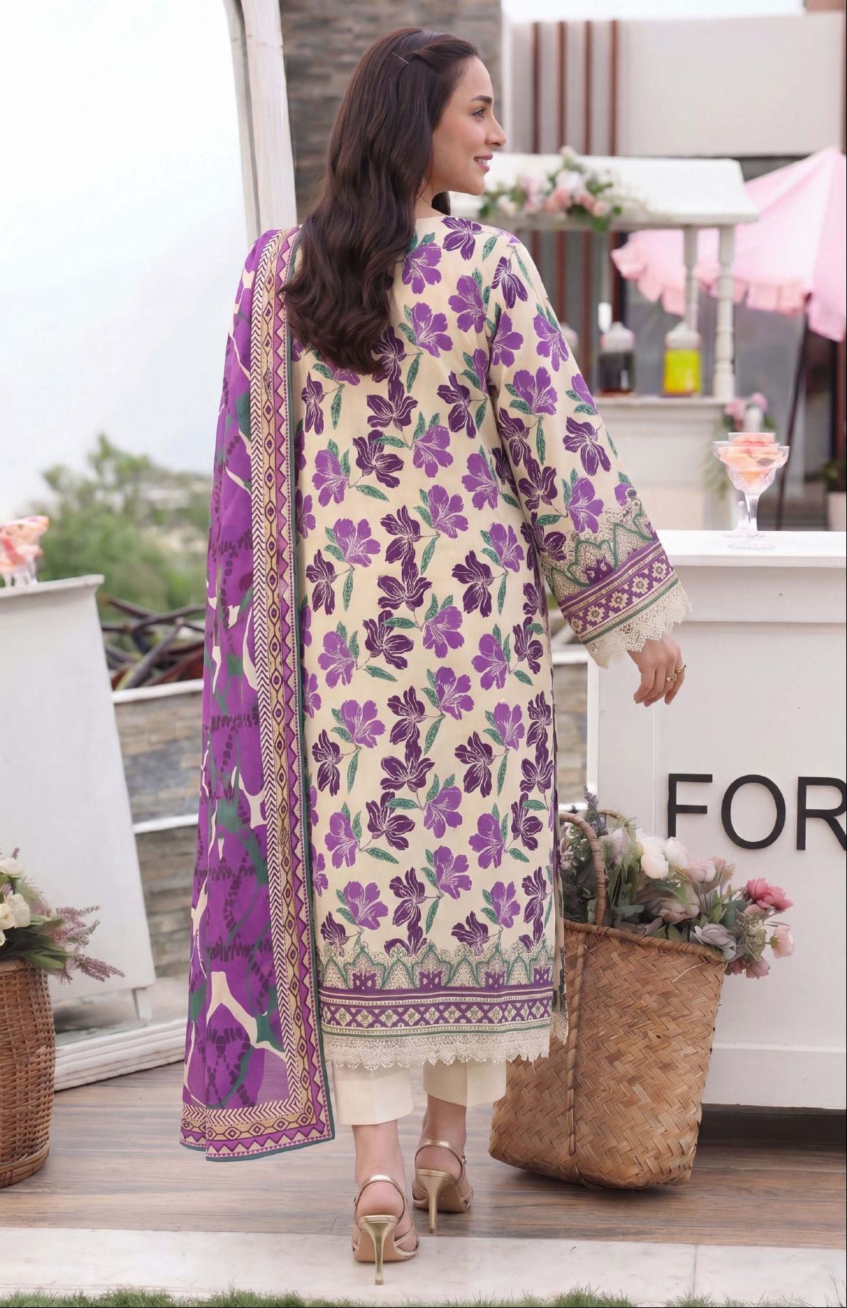 3PC UN-STITCHED LAWN RCL-71