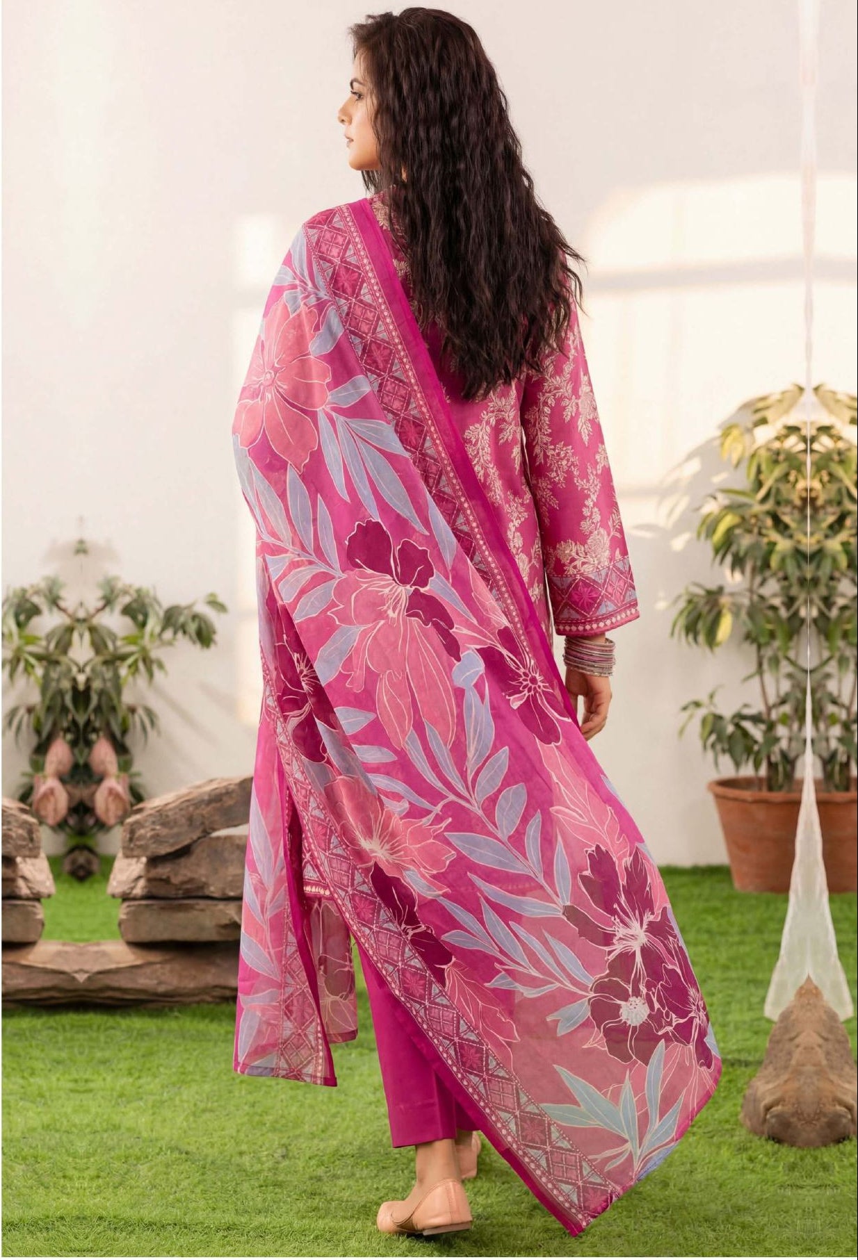 3PC UN-STITCHED LAWN RCL-42