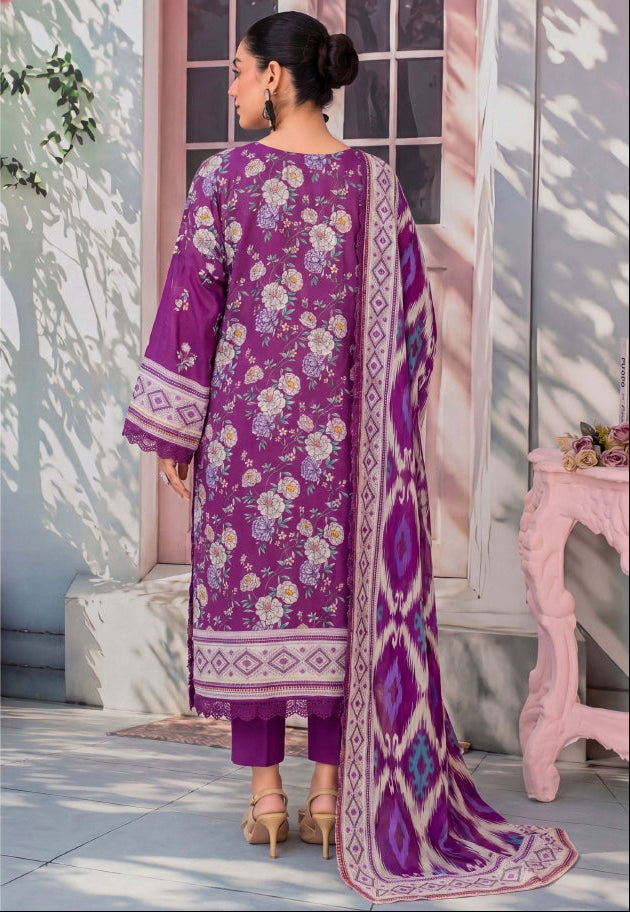 3PC UN-STITCHED LAWN RCL-60
