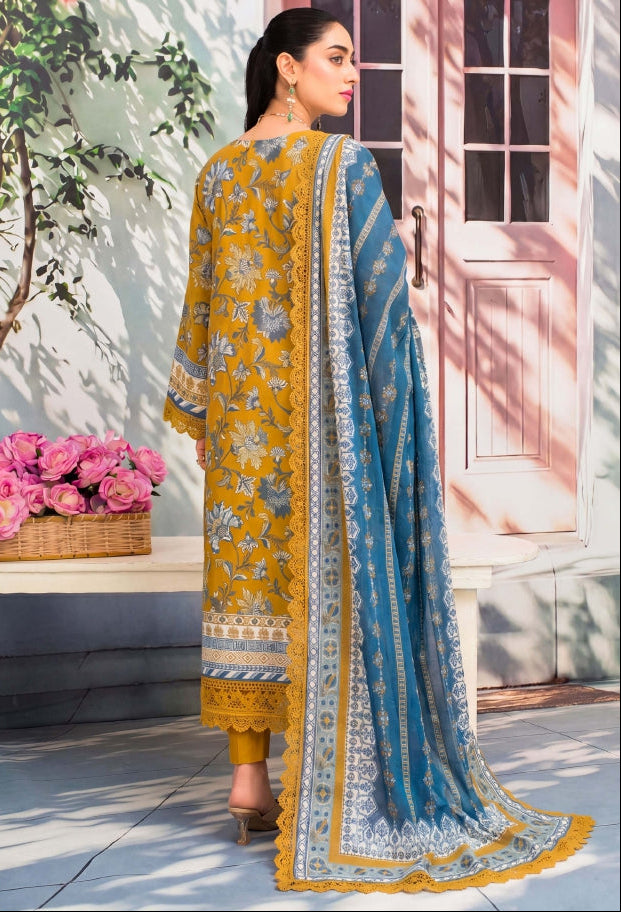 3PC UN-STITCHED LAWN RCL-67