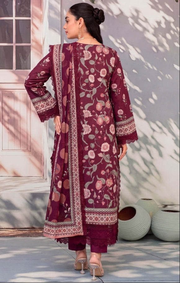 3PC UN-STITCHED LAWN RCL-64