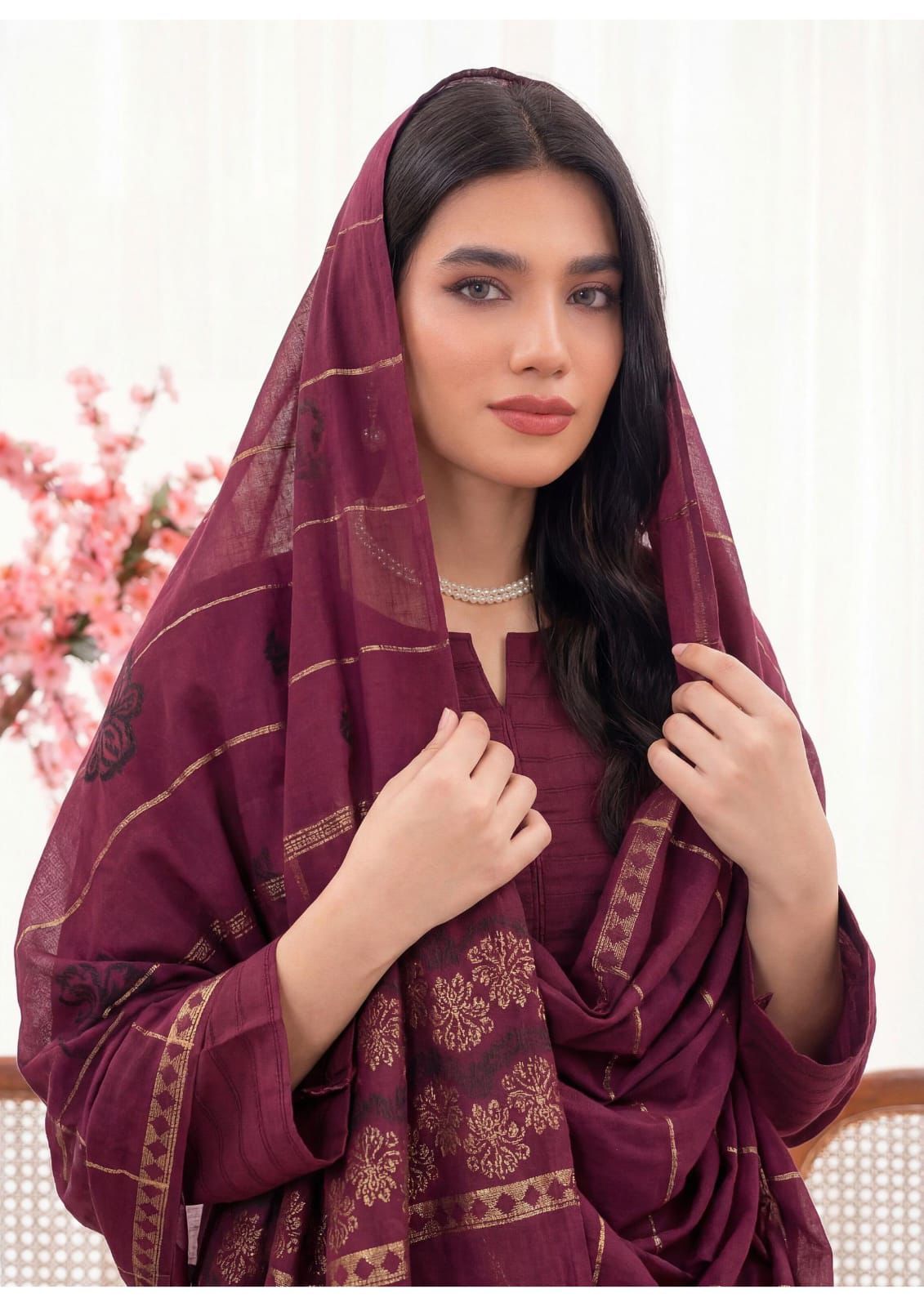 3PC UN-STITCHED JACQUARD LAWN RJL-11