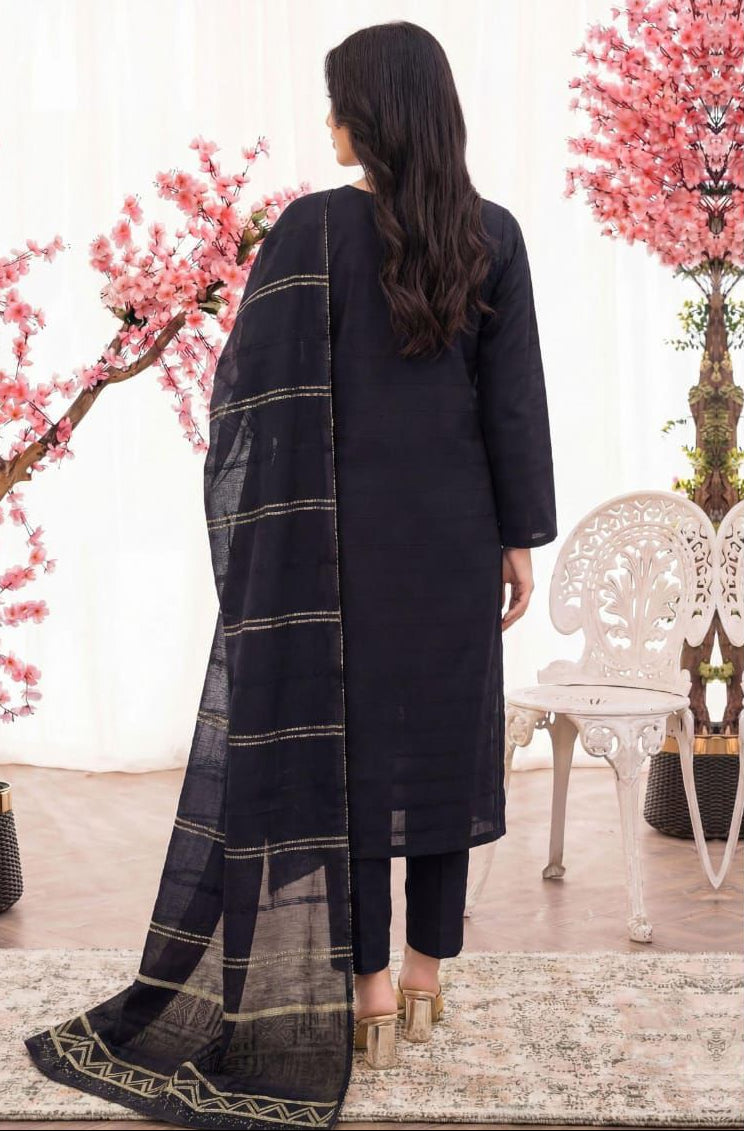 3PC UN-STITCHED JACQUARD LAWN RJL-3