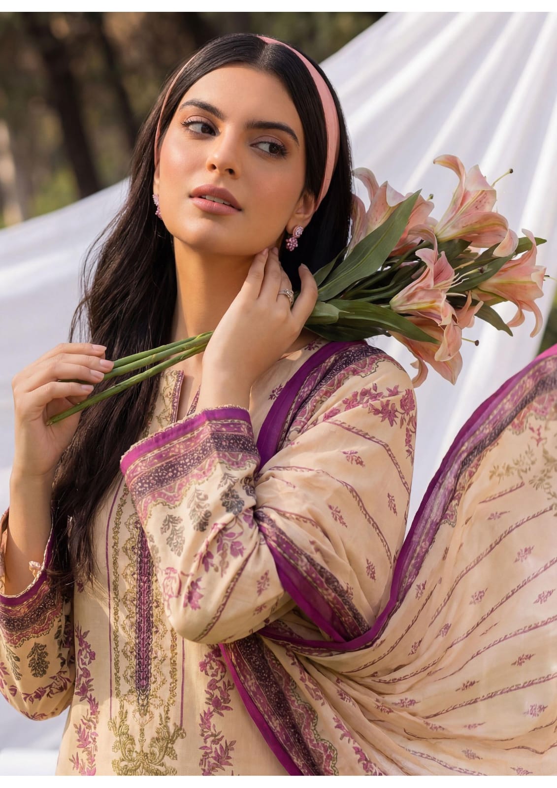 3PC UN-STITCHED LAWN RCL-37