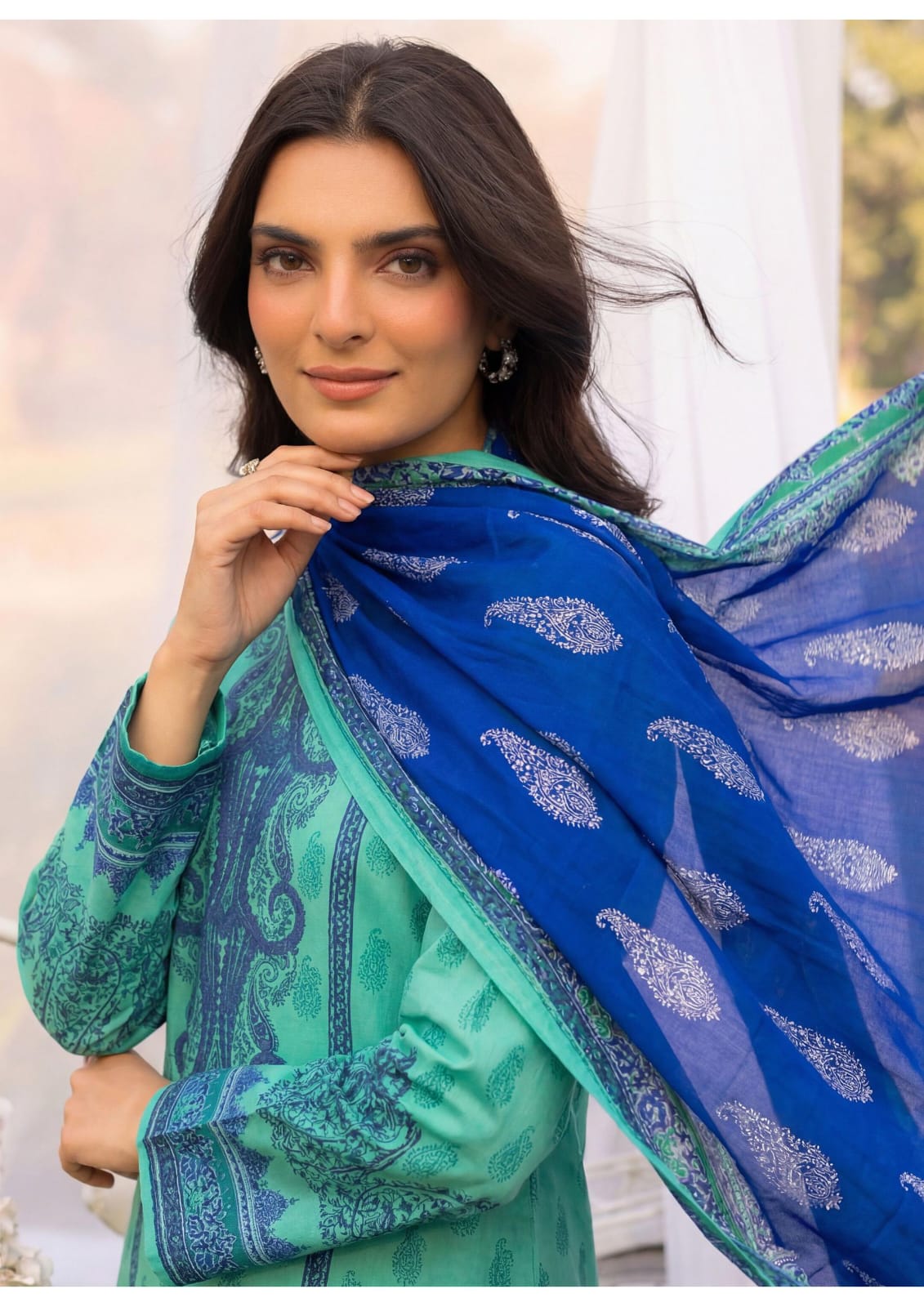 3PC UN-STITCHED LAWN RCL-33