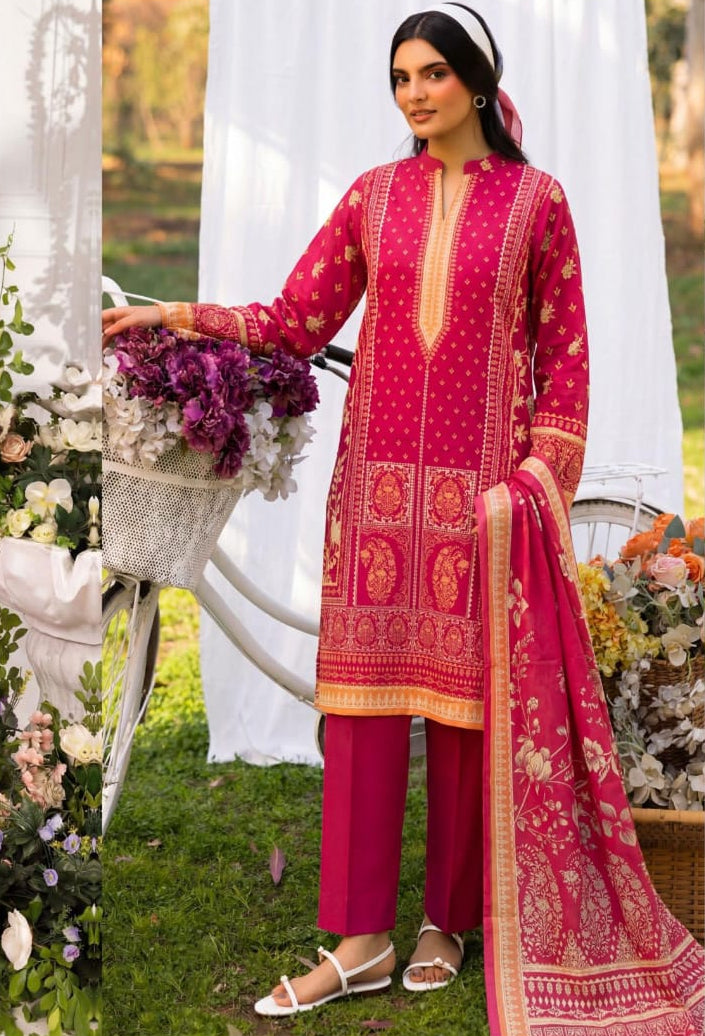 3PC UN-STITCHED LAWN RCL-32