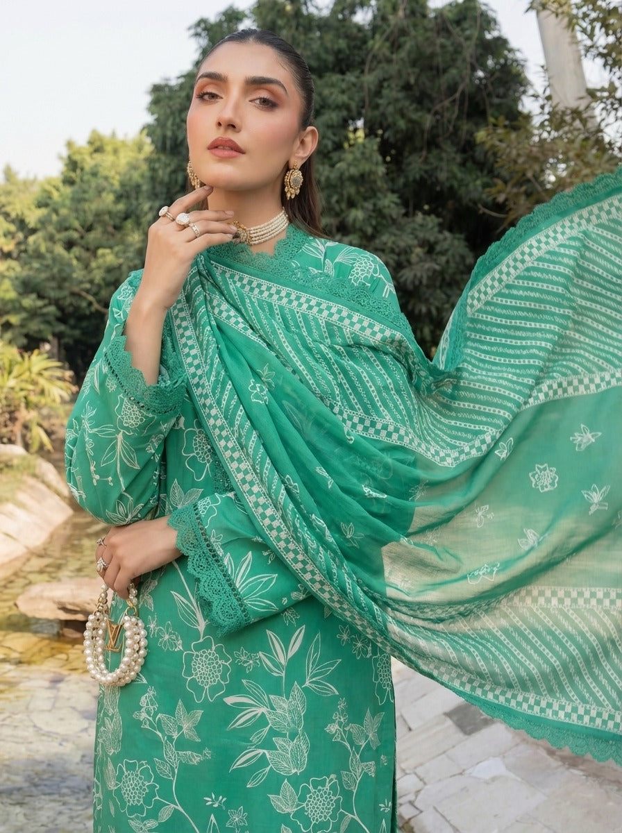 3PC UN-STITCHED LAWN RCL-52