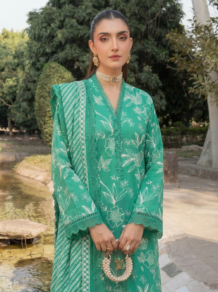 3PC UN-STITCHED LAWN RCL-52