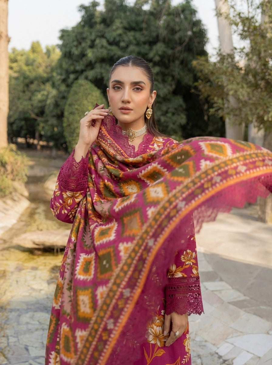 3PC UN-STITCHED LAWN RCL-50