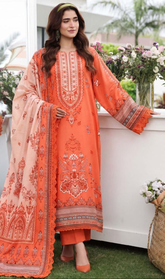 3PC UN-STITCHED LAWN RCL-81