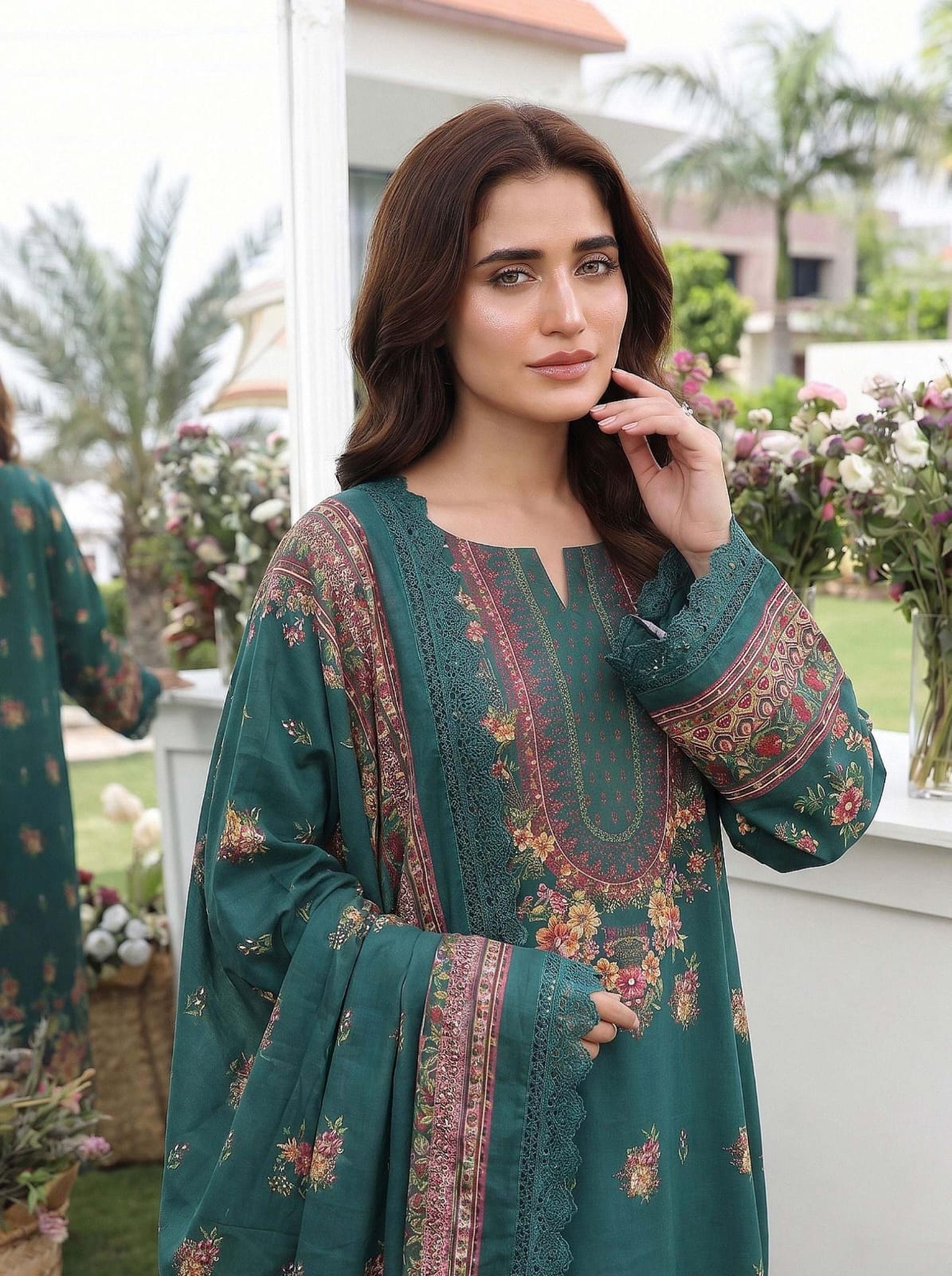 3PC UN-STITCHED LAWN RCL-80