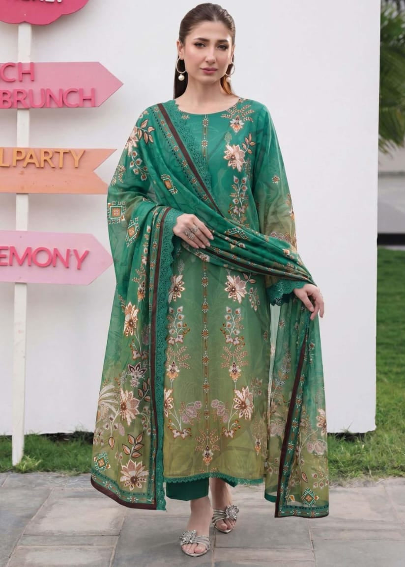 3PC UN-STITCHED LAWN RCL-82
