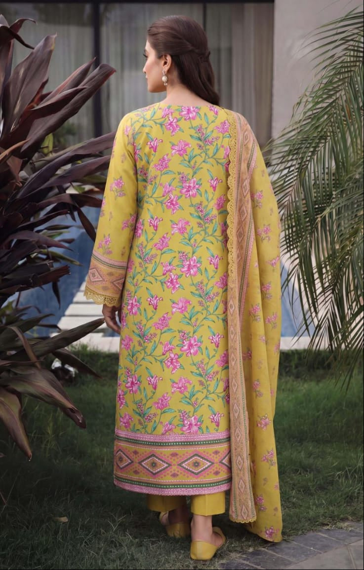 3PC UN-STITCHED LAWN RCL-89