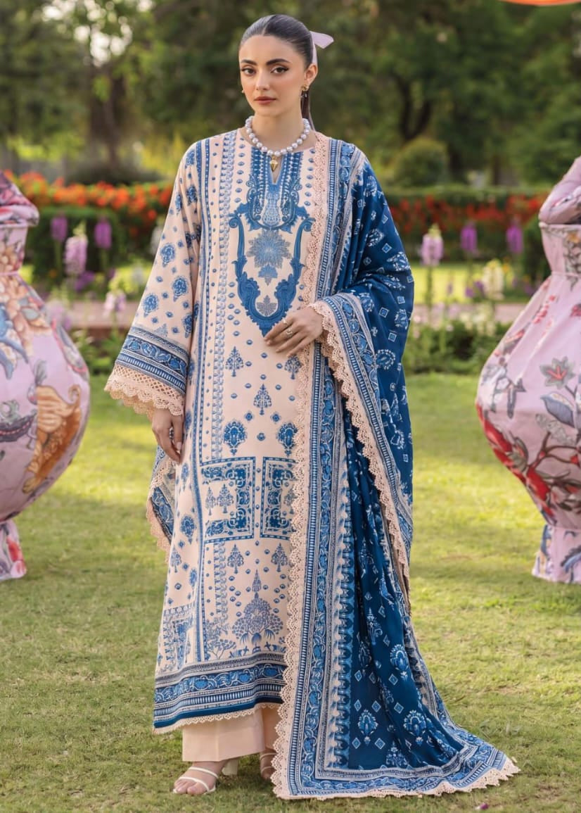 3PC UN-STITCHED LAWN RCL-88