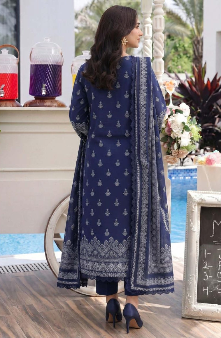 3PC UN-STITCHED LAWN RCL-83