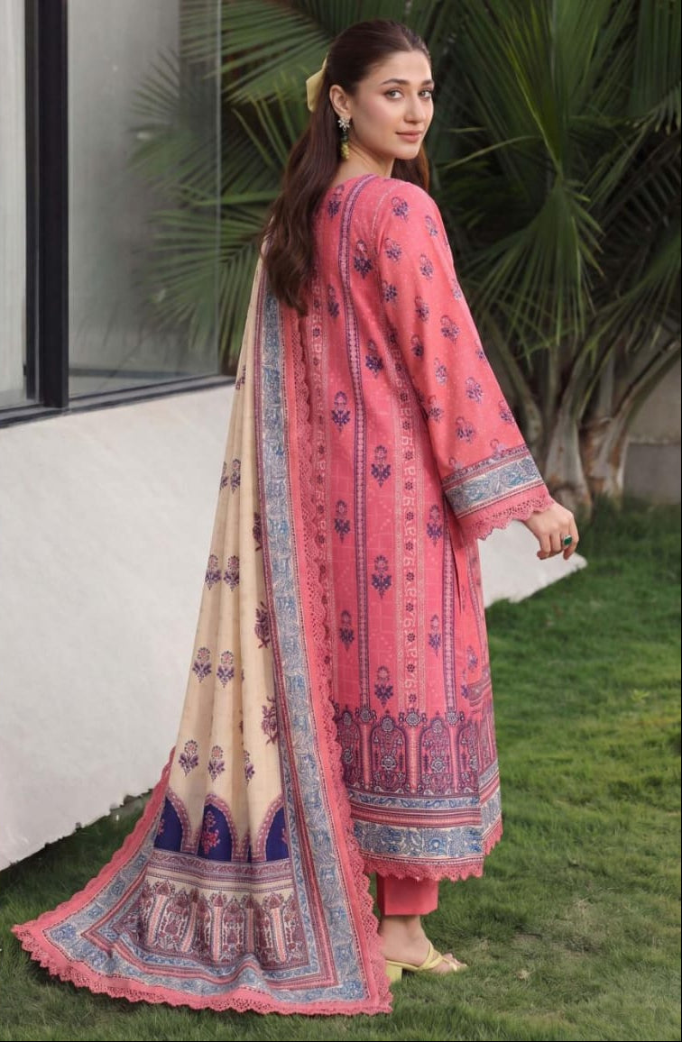 3PC UN-STITCHED LAWN RCL-86