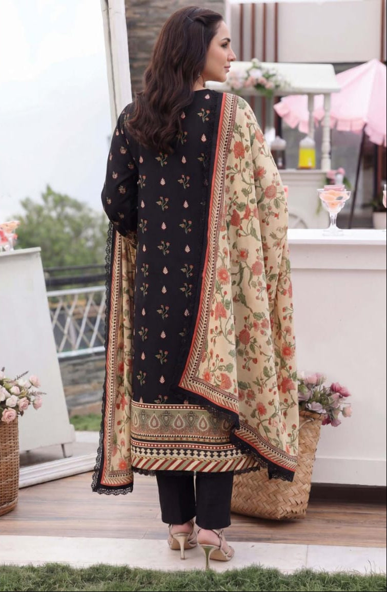 3PC UN-STITCHED LAWN RCL-87