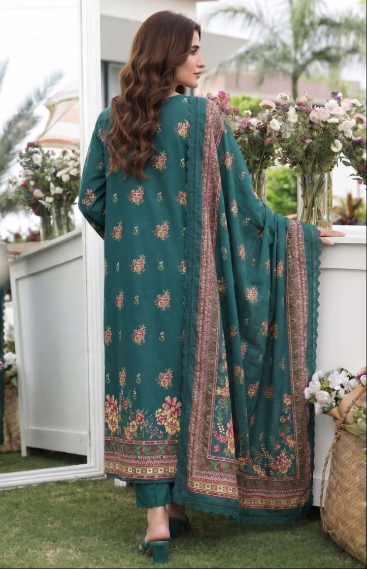 3PC UN-STITCHED LAWN RCL-80