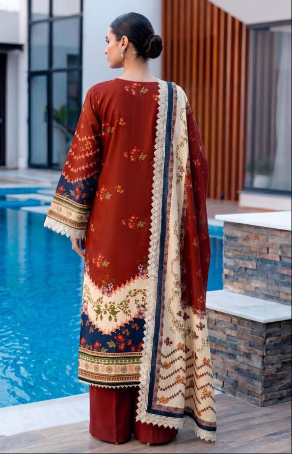 3PC UN-STITCHED LAWN RCL-91