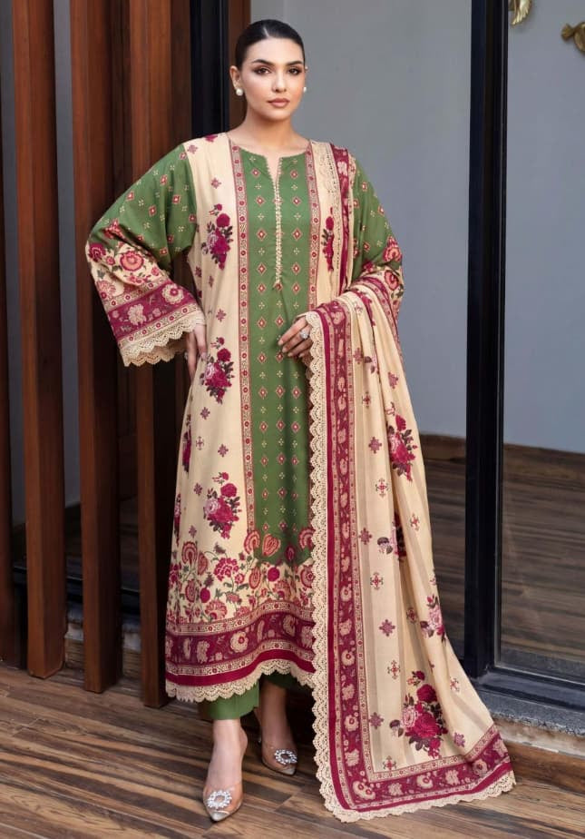 3PC UN-STITCHED LAWN RCL-99
