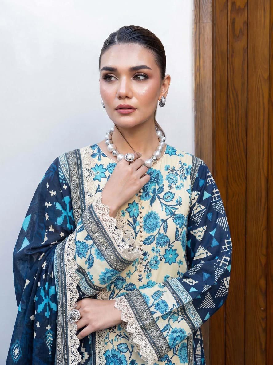 3PC UN-STITCHED LAWN RCL-97