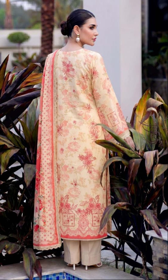 3PC UN-STITCHED LAWN RCL-98