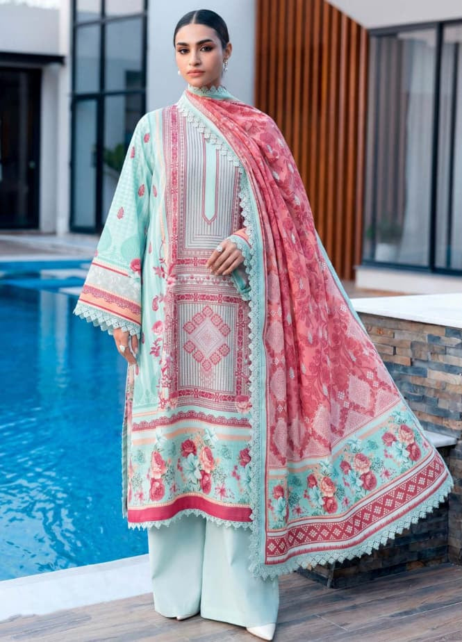 3PC UN-STITCHED LAWN RCL-90