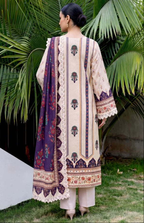 3PC UN-STITCHED LAWN RCL-96